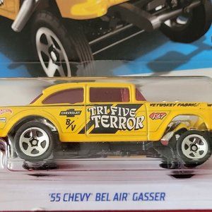 2021 HOT WHEELS, '55 CHEVY BEL AIR GASSER, #1, MINT IN THE PACKAGE!!!